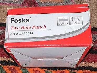 bosch perforator satilir: Foska Two Hole Punch – Metal, Art No: PP8614 Ofis və sənəd — 4