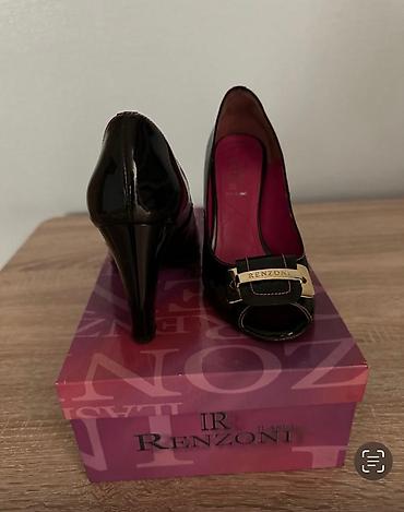 Туфли: Туфли, 35, Renzoni, Б/у, цвет - Черный, Самовывоз, Платная доставка — 2