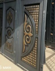 Откатные ворота: Комплект декоративных металлических ворот и секций ограждения — 19