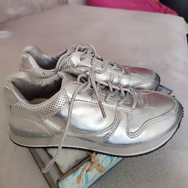 srebrne cizme na stiklu: 38, bоја - Srebrna