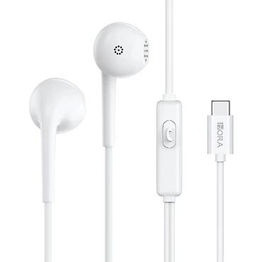 realme buds air 8: 1HORA AUT124 Naqilli Qulaqlıq | Type‑C və 3.5 mm | Ağ 1HORA AUT124 — 1