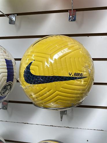 мяч найк: Футбольный мяч Nike, жёлтый - Яркий жёлтый цвет с крупным тёмно‑синим — 1