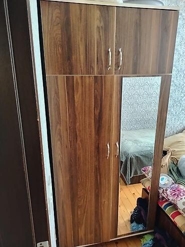 антресоль: Güzgülü paltar şkafı - Material: Laminat DSP, qəhvəyi/ceviz — 2