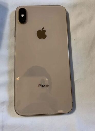 продаю телефон бишкек: IPhone Xs, Б/у, 64 ГБ, Desert Titanium, Защитное стекло, Чехол, Кабель, 76 %