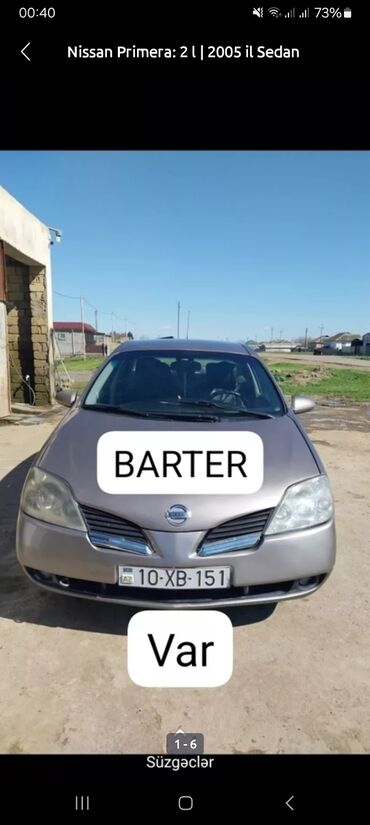 islenmis avtomobil: Nissan Primera: 2 l | 2005 il Sedan