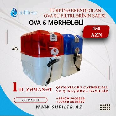 su filtri qiymeti: Ova brendinin yeni model 10litrlik su filtrləri Türkiyə istehsalı 6
