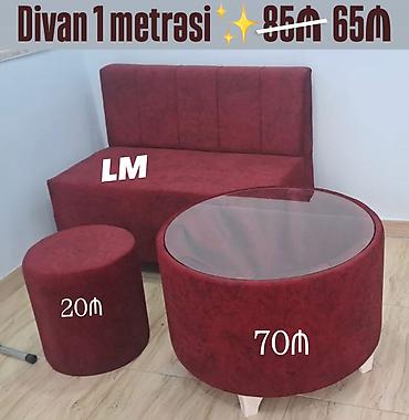 pufik masa: Mətbəx, ofis, çay evi və salonlar üçün mini divan dəsti. - Divan: 1 — 1