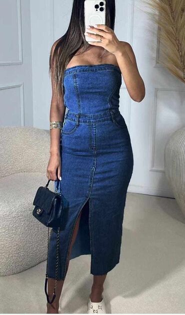 ramax suknje: One size, Maxi, color - Blue