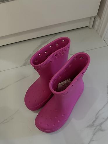 Сапоги, 36, 36.5, 37, Crocs, Новый, цвет - Розовый, Самовывоз
