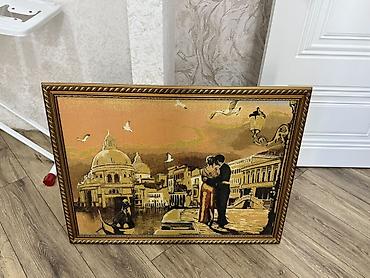 mini tablolar: Rəsm tablo – Venesiya mövzulu - Süjet: Gün batımı fonunda Venesiya — 1