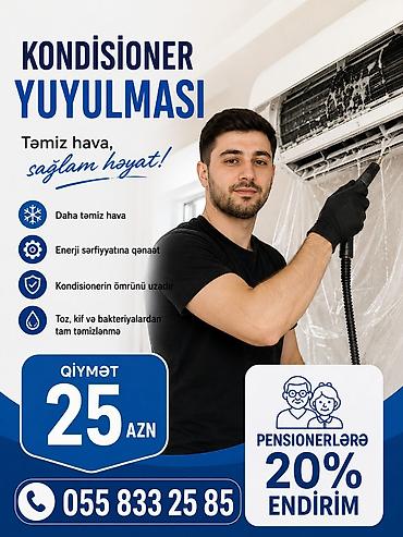 Kondisioner təmiri: Kondisioner yuyulması xidməti Təmiz hava, sağlam həyat! - Daha təmiz — 1