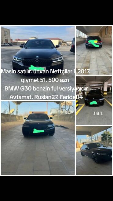 vaz 2107 oturacaqlar qiymeti: Masin satılır. ünvan Neftçilər il 2017. qiymət 51. 500 azn BMW G30