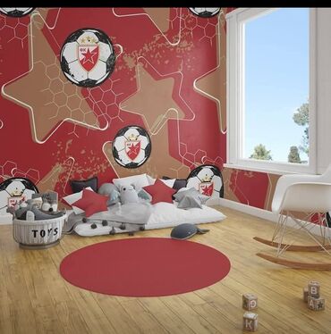 Ostalo: Zidne fototapete sa motivima FK Crvena zvezda - Tematski dizajn za — 1