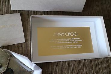 патч: Новый кожаный картхолдер/бирка для чемодана Jimmy Choo В коробочке, с — 6