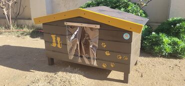 Yuvalar: Məhsul: Açıq havada istifadə üçün taxta pişik evi Təsvir: - Küçə və — 3