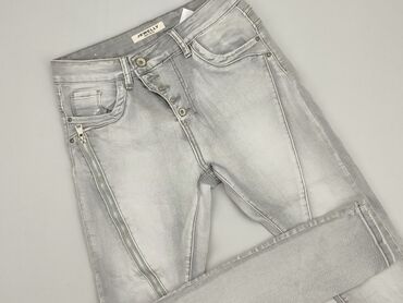 szare jeansy damskie stylizacje: Jeansy damskie, XS