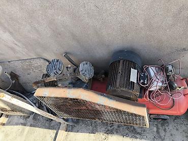 ucuz su cənləri: Sənaye tipli hava kompressoru – HILDA markalı, mobil şassili 5.5 KV — 2