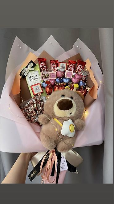 Подарки и сувениры: В наличии!!!Шоколадный букет с игрушкой 🔥 Цена по акции 1899сом 🚕 — 2