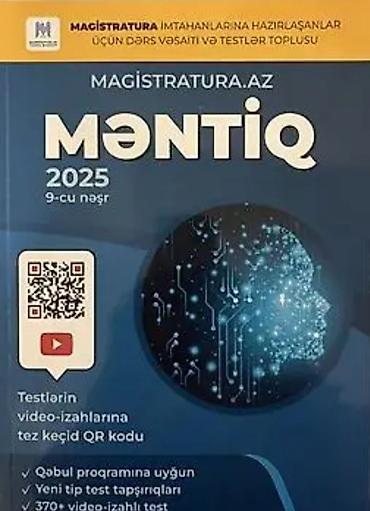 Testlər: Məhsul: “MAGISTRATURA.AZ – Məntiq” 2025, 9-cu nəşr Təsvir: - — 1