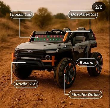 шайтан араба: Детский электромобиль UTV 2‑местный Яркий внедорожный электромобиль — 3