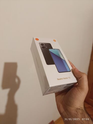 lenkeran telefon satisi: Xiaomi Redmi Note 13, 256 GB, rəng - Qara, 
 Zəmanət, Barmaq izi, İki sim kartlı