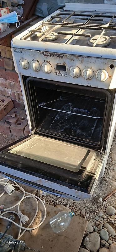 Газовая печь, Beko, Б/у, Напольная, цвет - Белый at lalafo.kg Газовая печь, Beko, Б/у, Напольная, цвет - Белый
