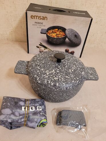 qedmi qazanlar: Кастрюля, цвет - Серый, Гранит, 2 л, 20 см, Турция