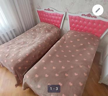 Кровати: İki ədəd tək çarpayı dəsti - Ölçü: tək ölçü (standart 90x190 sm — 2