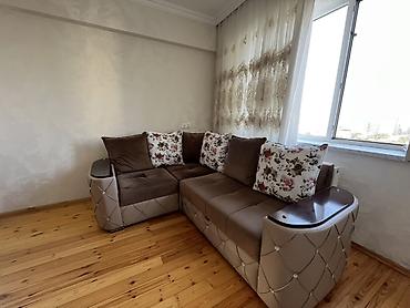 Divanlar: Künc divan, İşlənmiş, Açılan, Bazasız, Vеlur parça, Çatdırılma yoxdur — 2