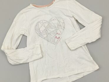 biała bluzka bawełniana z długim rękawem: Blouse, Pepperts!, 10 years, 134-140 cm, condition - Fair