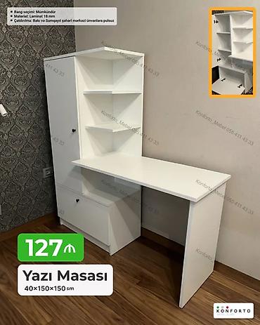 masa transformatoru: Künc masa, Stulsuz, Polkalı, Siyirməli, Sadə laminat — 1