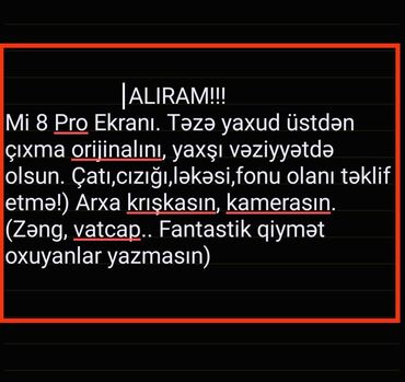 xiaomi mi 11 lite qiymeti irsad: Xiaomi Mi 8 Pro, 128 GB, rəng - Qara