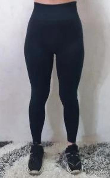 Helanke, biciklistički šortsevi: Ženske sportske helanke – crne, visok struk - Model: duge helanke sa — 18