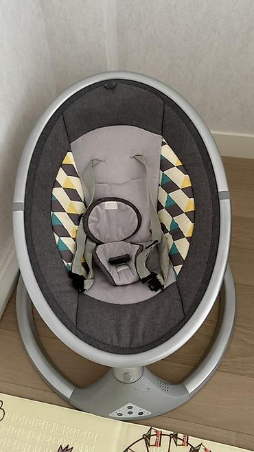 Beşiklər: Elektrik beşik/uşaq yelləncəyi - Oval formalı, möhkəm metal/plastik — 2