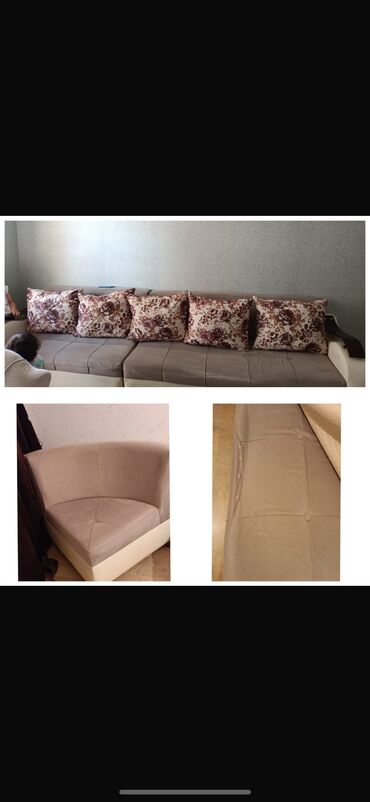 divan islenmis: Угловой диван, Б/у, Раскладной, С подъемным механизмом, Нет доставки