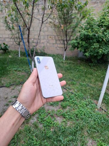 50 manata telfon: IPhone X, 64 GB, Ağ, Simsiz şarj, Face ID