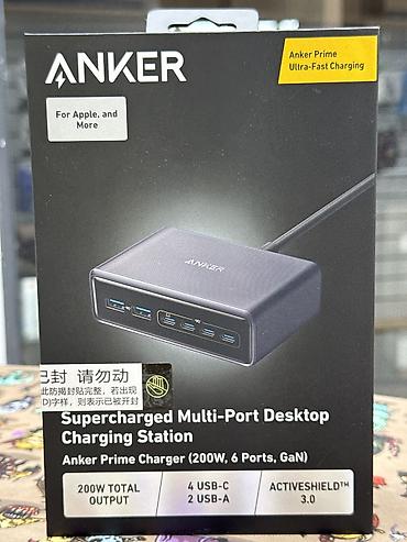 станция зарядки: Название: Anker 200W Зарядка 6 портов Категория: Зарядные устройства — 1