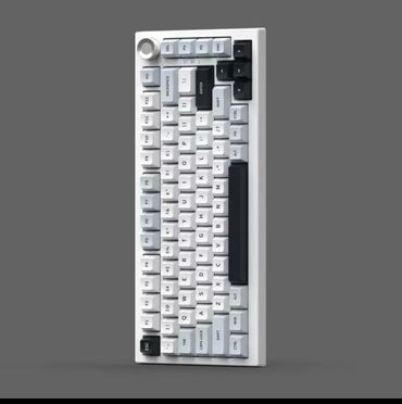 наушник для рации: Клавиатура, Royal Kludge, Механикалык, Bluetooth, Зымдуу туташтыруу, Өлчөмү: 75%