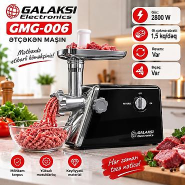 sogan ceken: №: 6154 Məhsulun adı: Ətçəkən maşın Galaksi GMG-006, 2800 Vt, 1.5 — 2