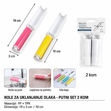 KMT Perivi valjak za uklanjanje dlaka – putni set 2 kom Praktičan set