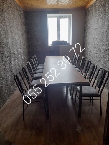 Masa və oturacaq dəstləri: Qonaq otağı üçün, Yeni, Açılmayan, Kvadrat masa, 4 stul — 11