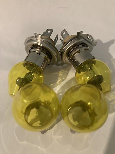 011 sekilleri: Sarı şüşəli halogen far lampaları dəsti Ariginal Sarı Soskalar; — 1