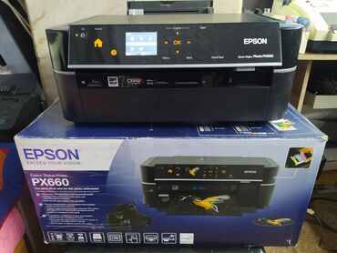 458 объявлений | lalafo.kg: Продается принтер Цветной 3 в 1 Фото принтер Модель Epson Stylus Photo