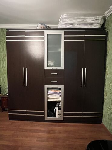giris qapi: Б/у, 4 двери Прямой шкаф, Шифоньер, Азербайджан