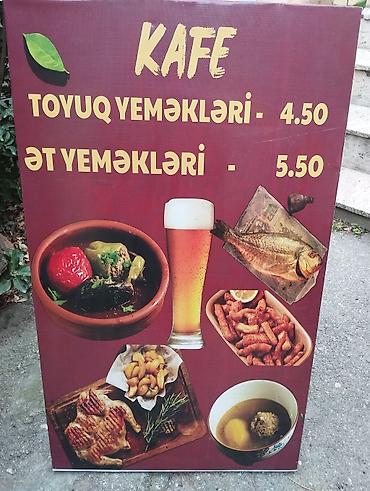 can eti: Kafe – restopub və digər obyektlər üçün uyğun reklam lövhəsi — 1