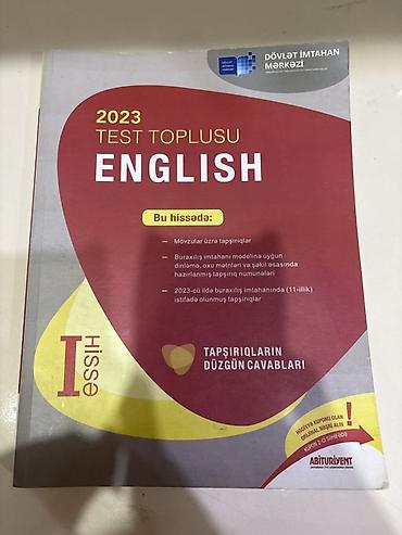 Testlər: İngilis dili Testlər 11-ci sinif, DİM, 1-ci hissə, 2023 il — 1