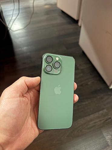 IPhone 13 Pro, Б/у, 256 ГБ, Alpine Green, Кабель, 80 %