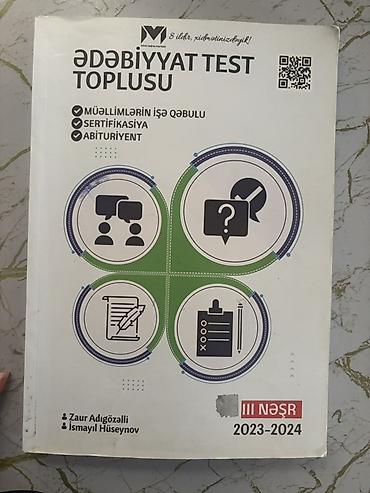 Testlər: Məhsul: “Ədəbiyyat Test Toplusu” – III nəşr (2023–2024) — 1