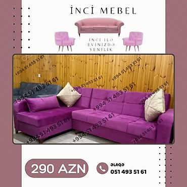 Sifarişlə divanlar: Künc divan, Qonaq otağı üçün, Parça, Bazalı, Açılan, Kitab — 6
