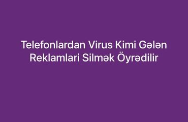 Hoffmann: Telefonlardan Virus Kimi Gələn Reklamlari Silmək Öyrədilir
